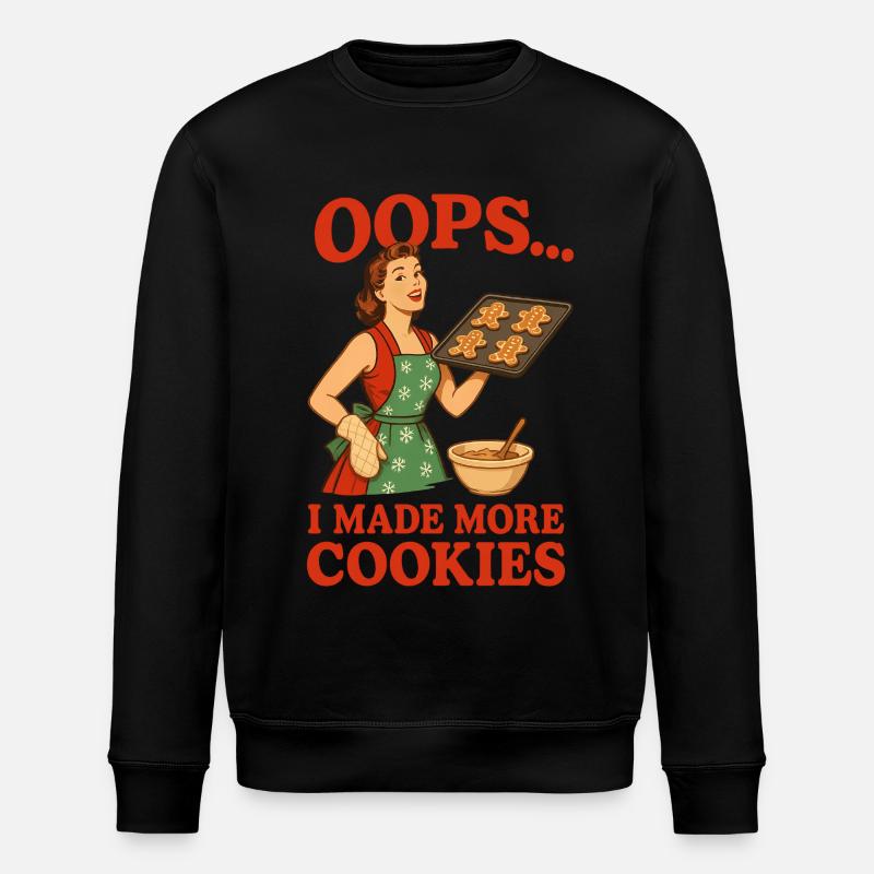 Oops I Made More Cookies - Stanley/Stella Unisex Bio-Sweatshirt ROLLER - Schwarz