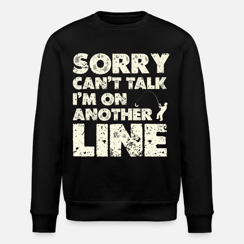 Other Line – Line-Pun Shirt - Stanley/Stella ROLLER Unisex Organic Sweatshirt - black