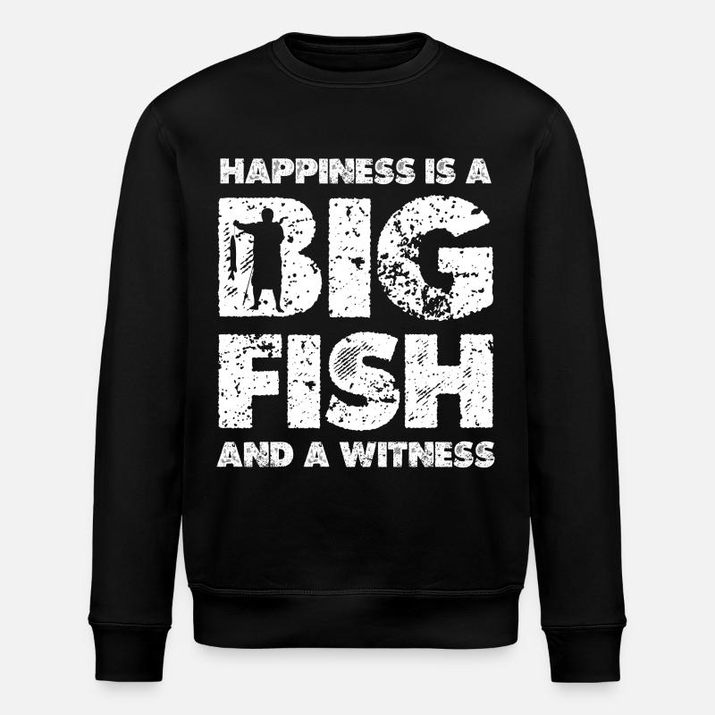 Gros Poissons Bonheur - Sweat bio ROLLER Stanley/Stella Unisexe - noir