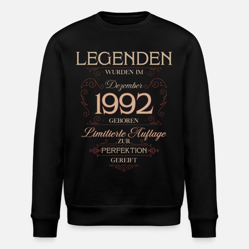 33e anniversaire Légende Décembre 1992 - Sweat bio ROLLER Stanley/Stella Unisexe - noir