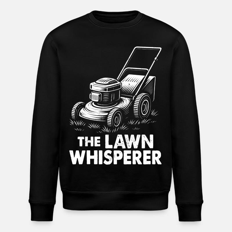 The Lawn Whisperer - Stanley/Stella Unisex Bio-Sweatshirt ROLLER - Schwarz