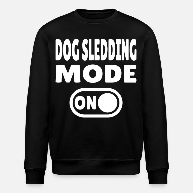 Dog Sledding Mode ON - Schlittenhund - Stanley/Stella Unisex Bio-Sweatshirt ROLLER - Schwarz