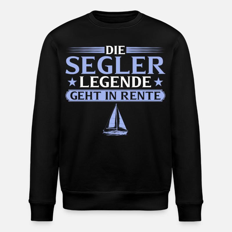 Retired sailor legend retired - Stanley/Stella ROLLER Unisex Organic Sweatshirt - black