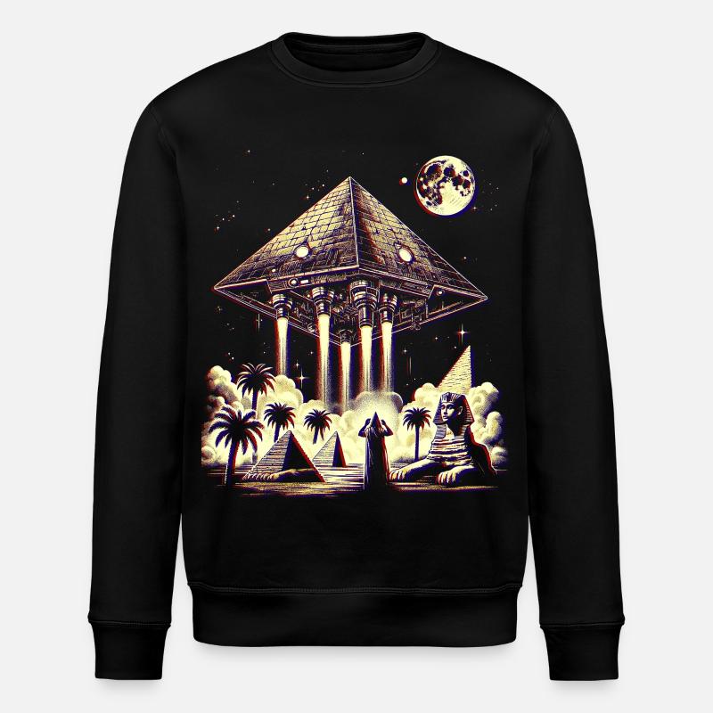 Ancienne pyramide OVNI Mystery Design chemise - Sweat bio ROLLER Stanley/Stella Unisexe - noir