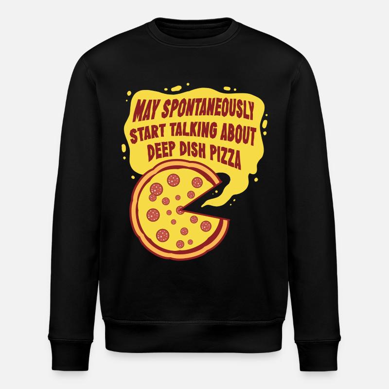 Deep Dish Pizza Chicargo - Stanley/Stella Unisex Bio-Sweatshirt ROLLER - Schwarz