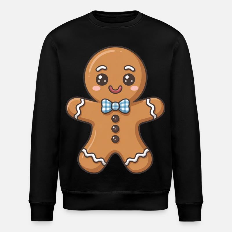 Lebkuchenmann - Stanley/Stella Unisex Bio-Sweatshirt ROLLER - Schwarz