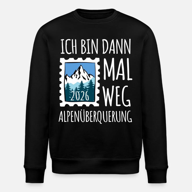 Traversée des Alpes 2026 - Randonnée - Sweat bio ROLLER Stanley/Stella Unisexe - noir