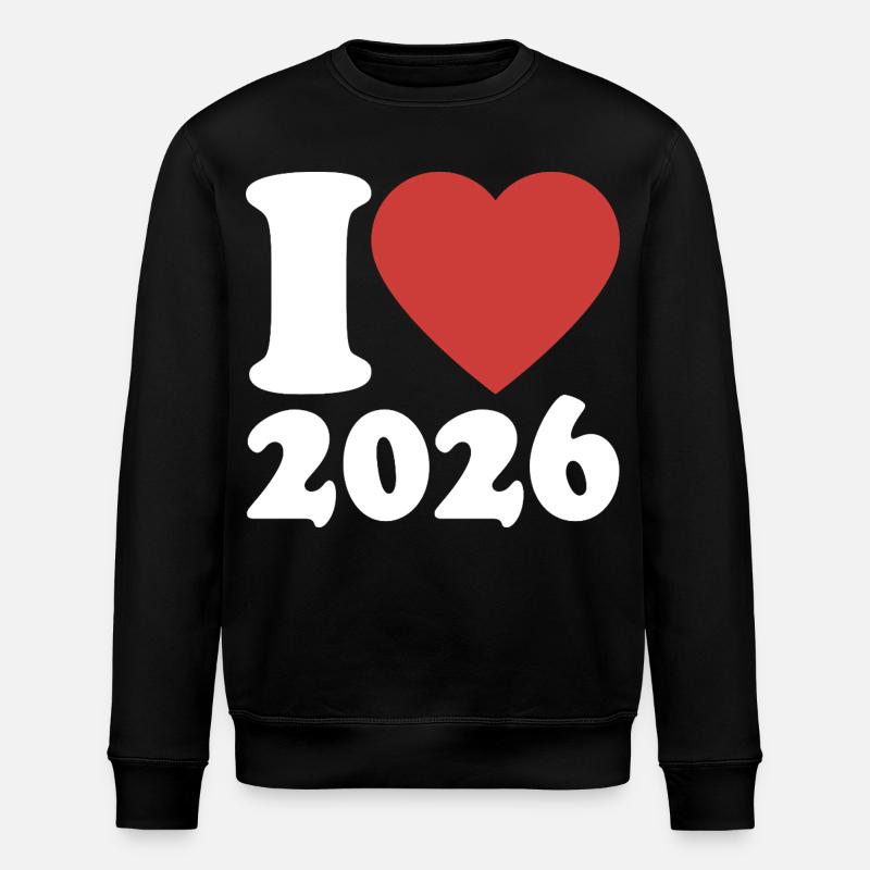 Bonne Année | J’adore 2026 - Sweat bio ROLLER Stanley/Stella Unisexe - noir