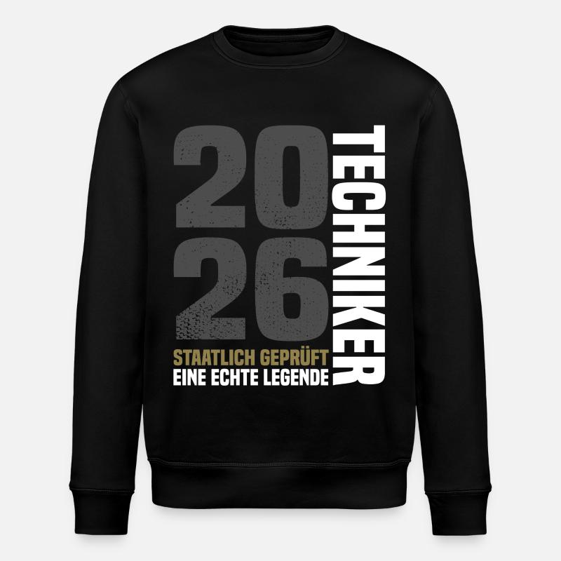 State-certified technician - Stanley/Stella ROLLER Unisex Organic Sweatshirt - black