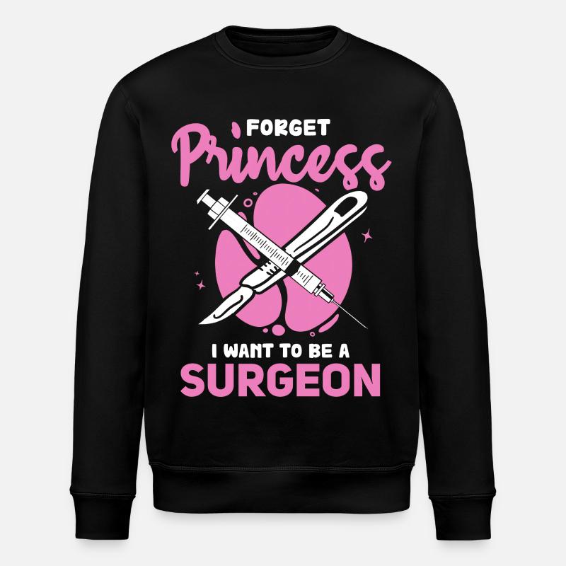 Chirurgenträume statt Prinzessin - Stanley/Stella Unisex Bio-Sweatshirt ROLLER - Schwarz