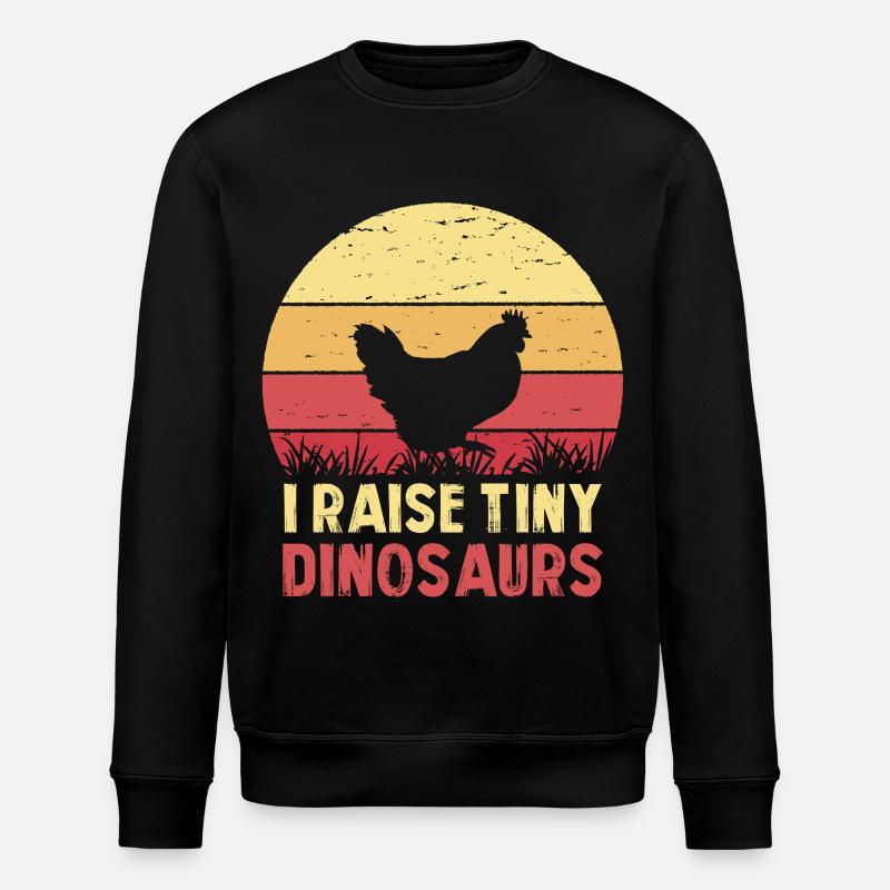 I breed tiny dinosaurs - Stanley/Stella ROLLER Unisex Organic Sweatshirt - black