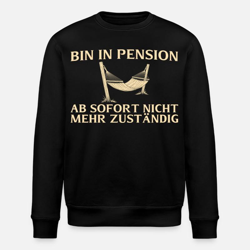 Pension Plus responsable - Retraité - Sweat bio ROLLER Stanley/Stella Unisexe - noir