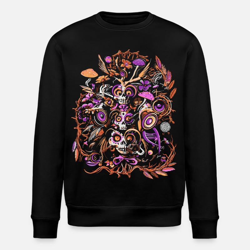 Karnevalsgeist - Stanley/Stella Unisex Bio-Sweatshirt ROLLER - Schwarz