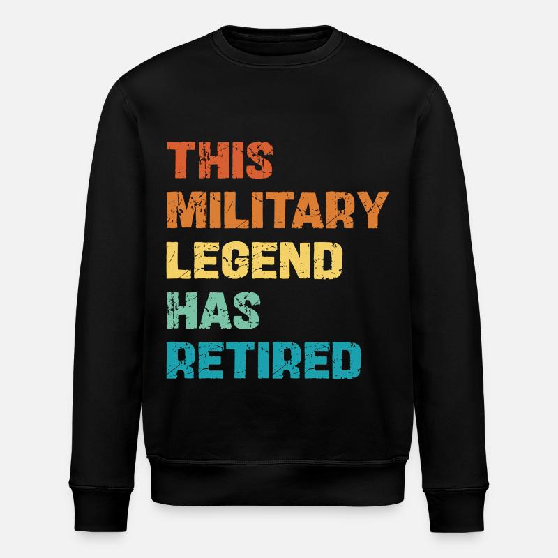 This Military Legend Retired - Stanley/Stella Unisex Bio-Sweatshirt ROLLER - Schwarz