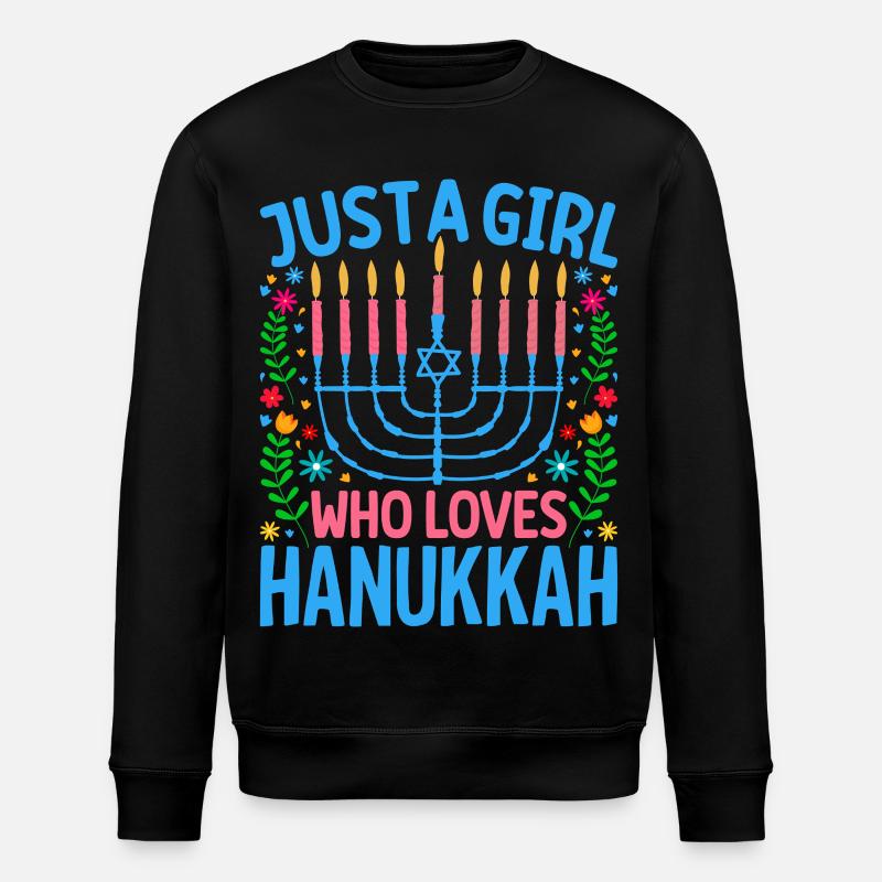 Hanoucca - Sweat bio ROLLER Stanley/Stella Unisexe - noir