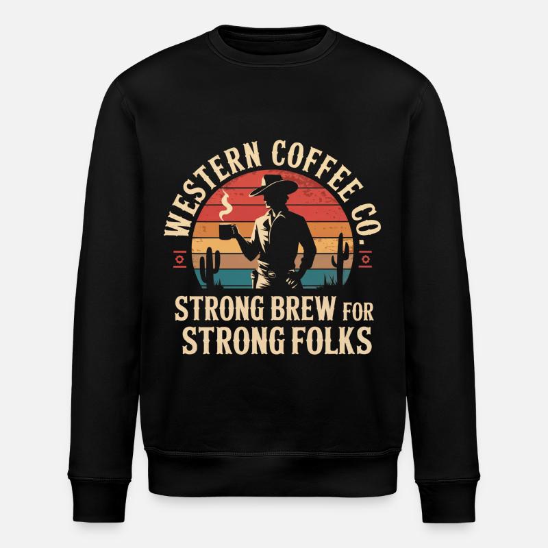 Café occidental - Sweat bio ROLLER Stanley/Stella Unisexe - noir