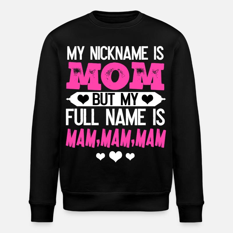 Mama - Stanley/Stella Unisex Bio-Sweatshirt ROLLER - Schwarz
