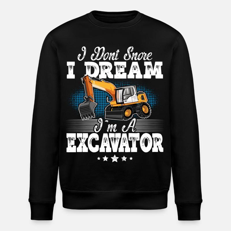 Baggerfahrer - Stanley/Stella Unisex Bio-Sweatshirt ROLLER - Schwarz