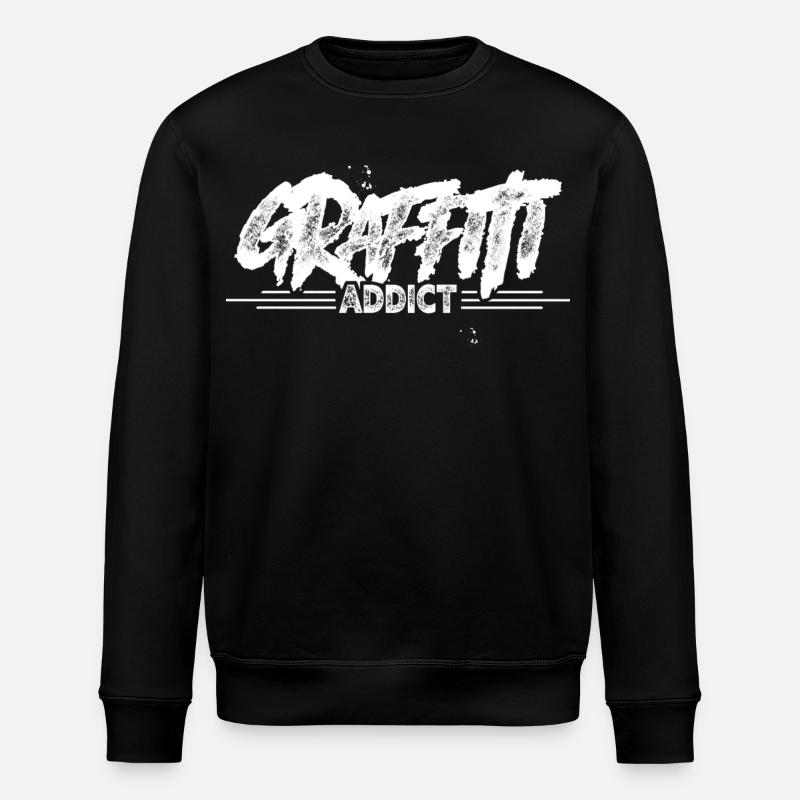 Graffiti - Sweat bio ROLLER Stanley/Stella Unisexe - noir
