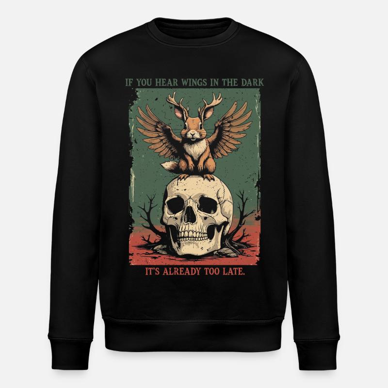 Wolpertinger Mythological Creatures - Stanley/Stella ROLLER Unisex Organic Sweatshirt - black