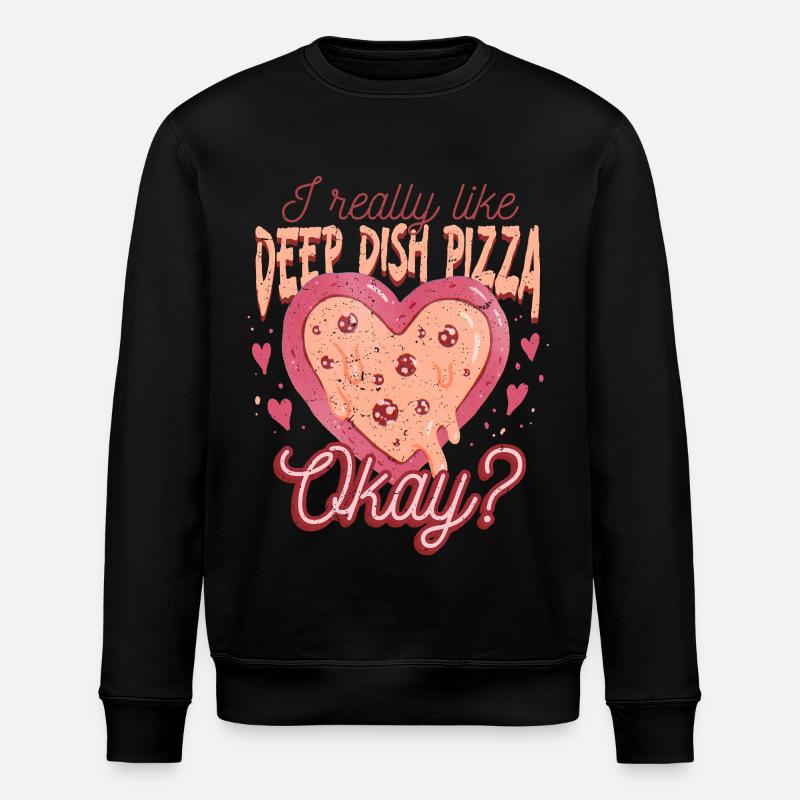 Deep Dish Pizza Chicargo - Stanley/Stella Unisex Bio-Sweatshirt ROLLER - Schwarz