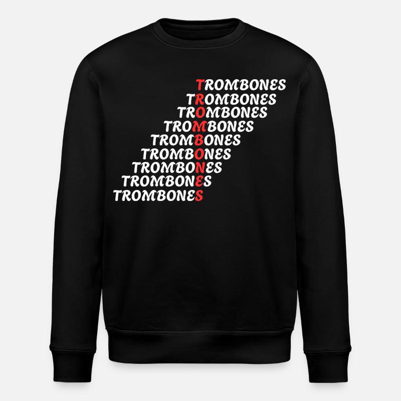 TROMBONES - Stanley/Stella ROLLER Unisex Organic Sweatshirt - black