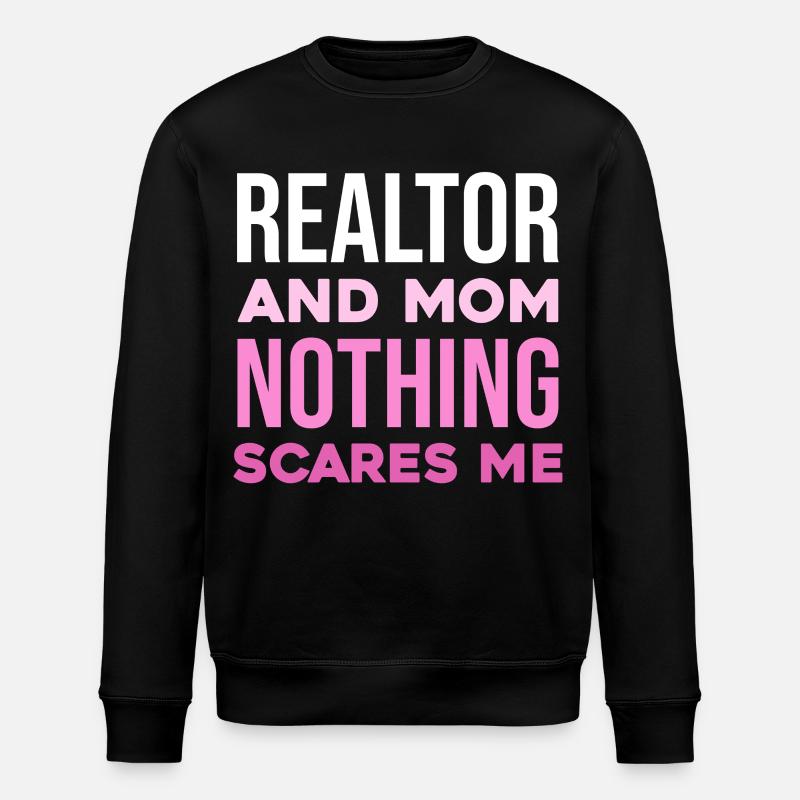 Maklermama Mutig – Keine Angst - Stanley/Stella Unisex Bio-Sweatshirt ROLLER - Schwarz
