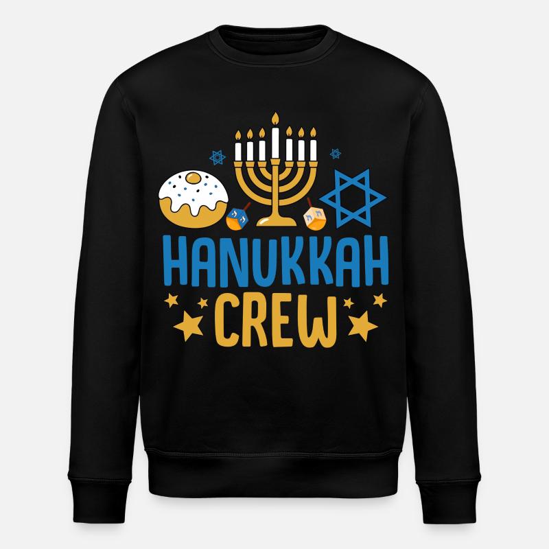 Hanukkah  - Stanley/Stella Unisex Bio-Sweatshirt ROLLER - Schwarz