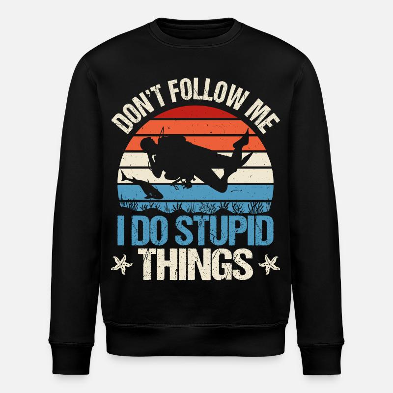 Taucher Tauchen - Stanley/Stella Unisex Bio-Sweatshirt ROLLER - Schwarz