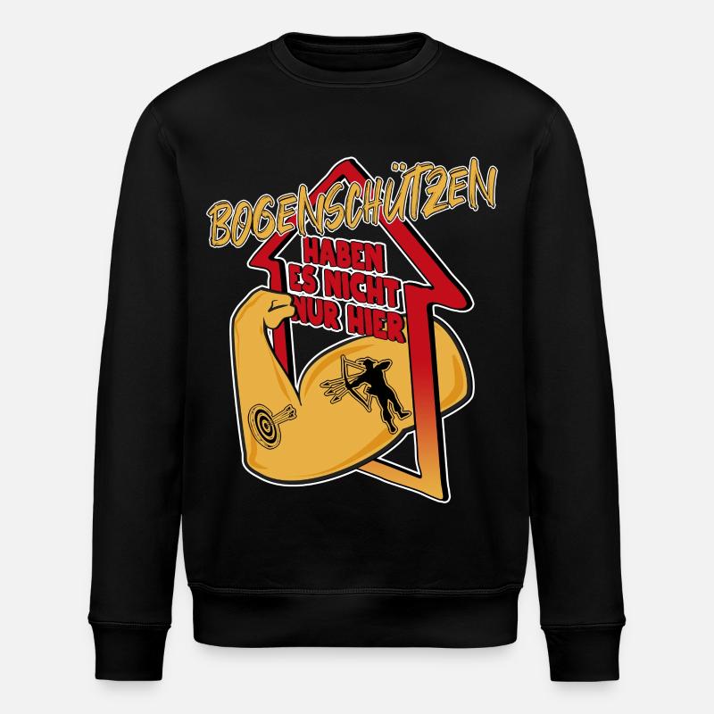 Bogen schießen - Stanley/Stella Unisex Bio-Sweatshirt ROLLER - Schwarz