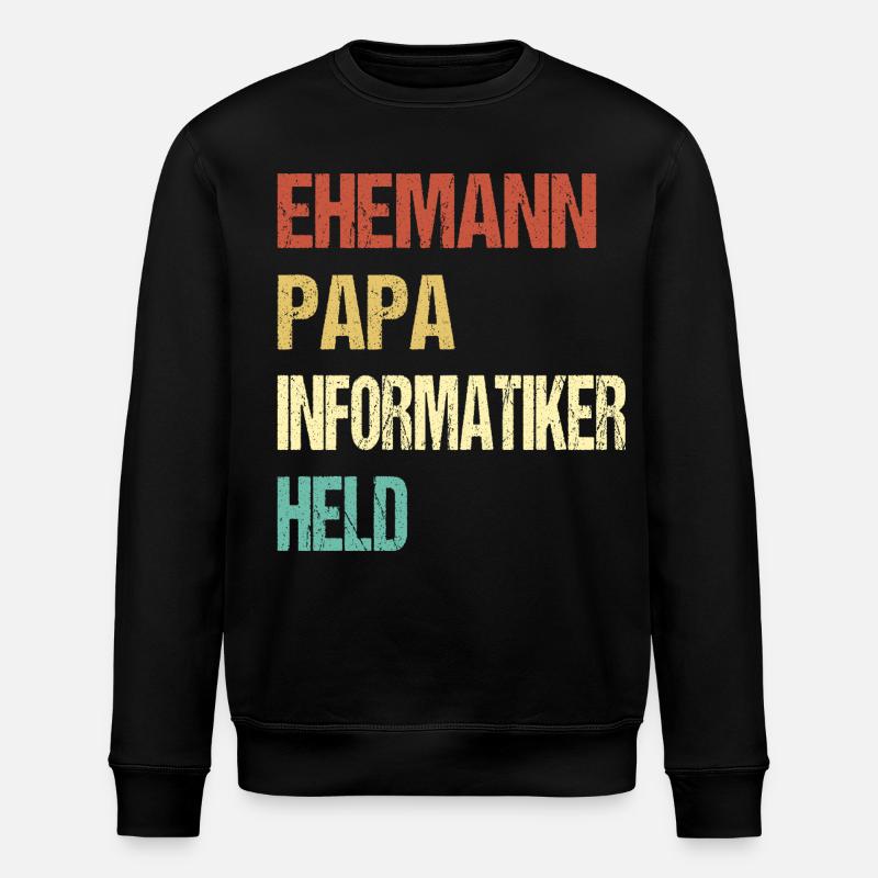 papa informaticien - Sweat bio ROLLER Stanley/Stella Unisexe - noir