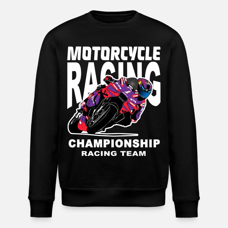 Championnat par équipes de course moto - Sweat bio ROLLER Stanley/Stella Unisexe - noir