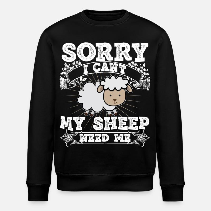 Schafhirte Schäfer Hirte Landwirt Herde Schafe - Stanley/Stella Unisex Bio-Sweatshirt ROLLER - Schwarz