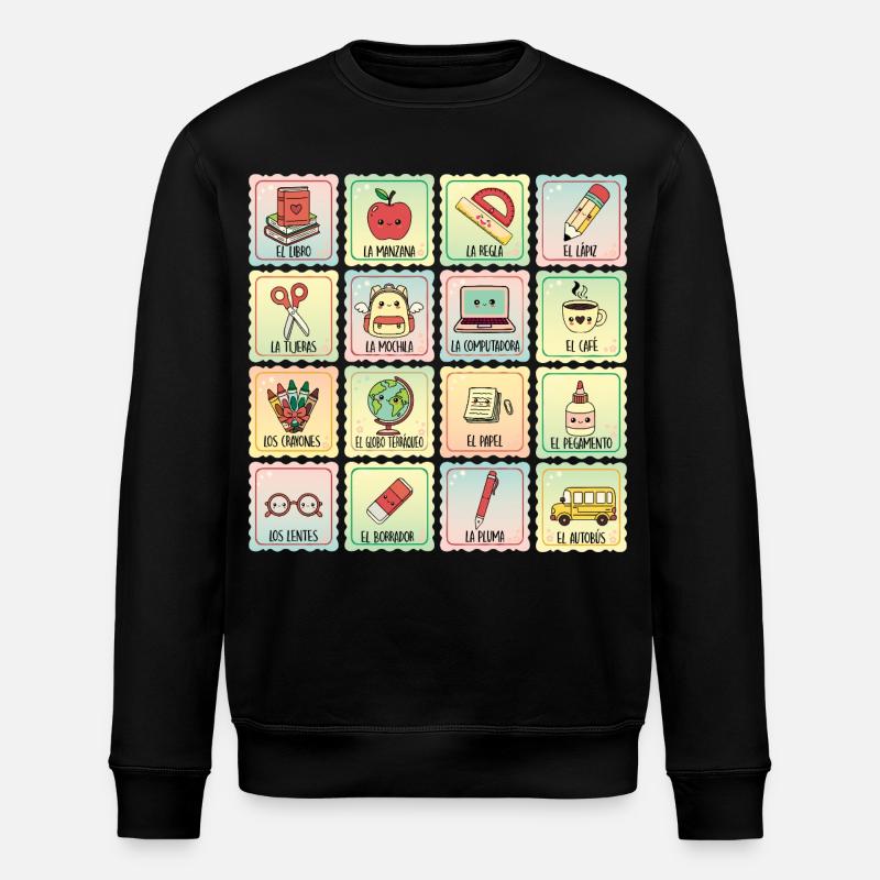 Zweisprachige Spanischlehrerin - Stanley/Stella Unisex Bio-Sweatshirt ROLLER - Schwarz