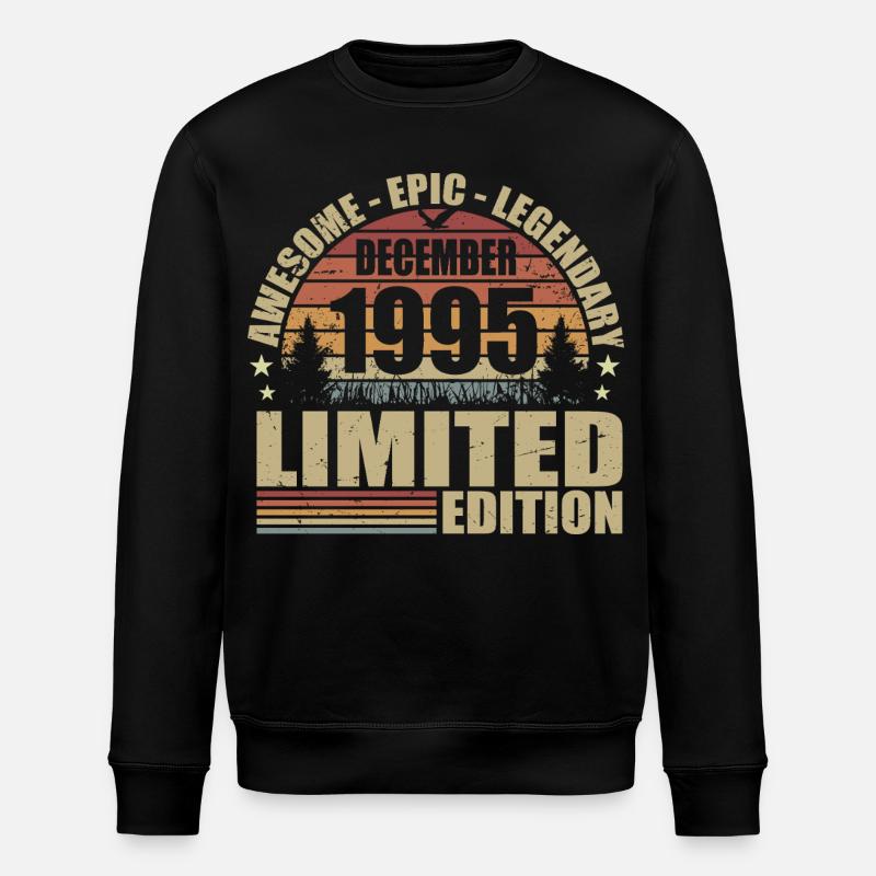 Décembre 1995 - Édition Limitée Décembre 1995 - Sweat bio ROLLER Stanley/Stella Unisexe - noir