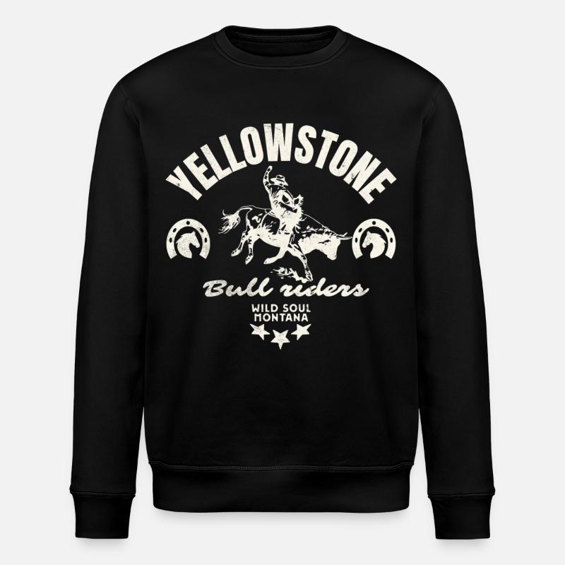 Cavalier Rodeo Montana - Sweat bio ROLLER Stanley/Stella Unisexe - noir