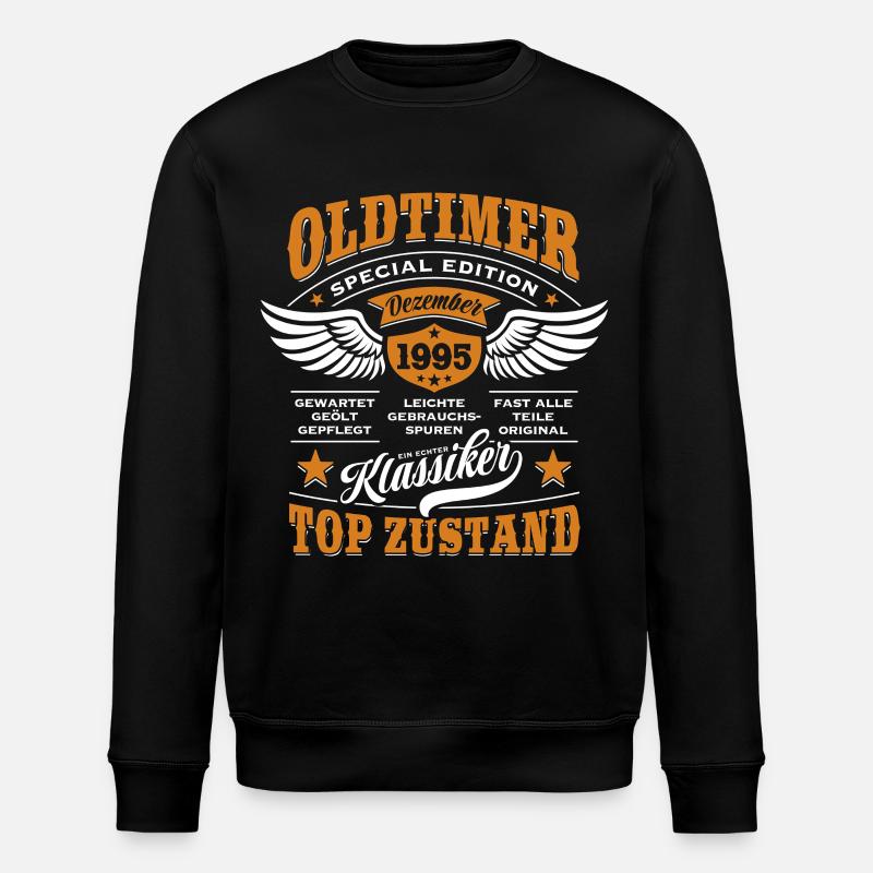 Oldtimer décembre 1995 | Cadeau d’anniversaire - Sweat bio ROLLER Stanley/Stella Unisexe - noir