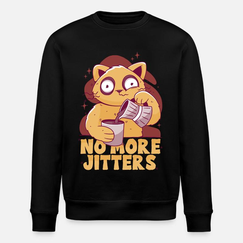 Kaffeeentzug Koffeinfrei Ex-Kaffeetrinker - Stanley/Stella Unisex Bio-Sweatshirt ROLLER - Schwarz