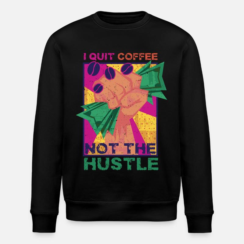 Kaffeeentzug Koffeinfrei Ex-Kaffeetrinker - Stanley/Stella Unisex Bio-Sweatshirt ROLLER - Schwarz