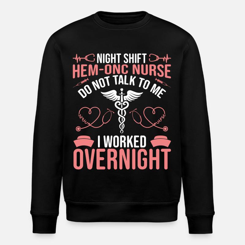 Hem/Onc Krankenschwester Ehemann Hämatologie Krankenschwester - Stanley/Stella Unisex Bio-Sweatshirt ROLLER - Schwarz