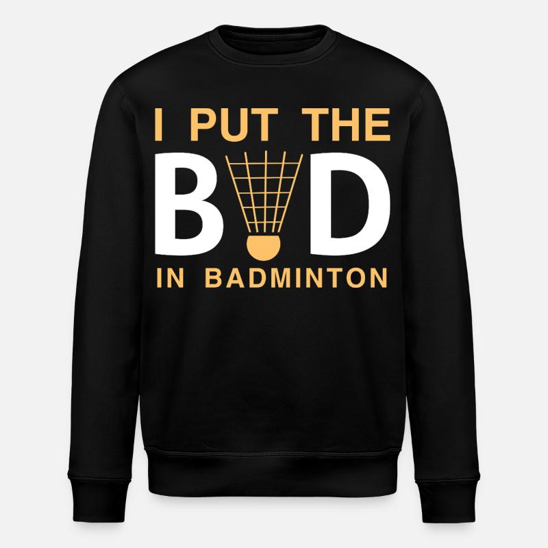 Badminton - Stanley/Stella Unisex Bio-Sweatshirt ROLLER - Schwarz