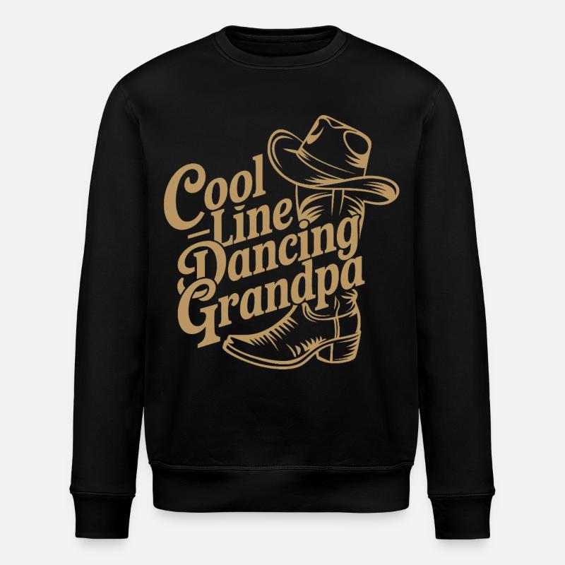 Coole Line-Dance Großvater - Stanley/Stella Unisex Bio-Sweatshirt ROLLER - Schwarz