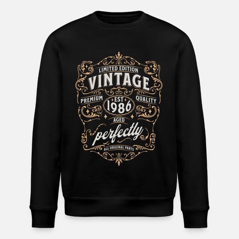 40e anniversaire 1986 - Sweat bio ROLLER Stanley/Stella Unisexe - noir