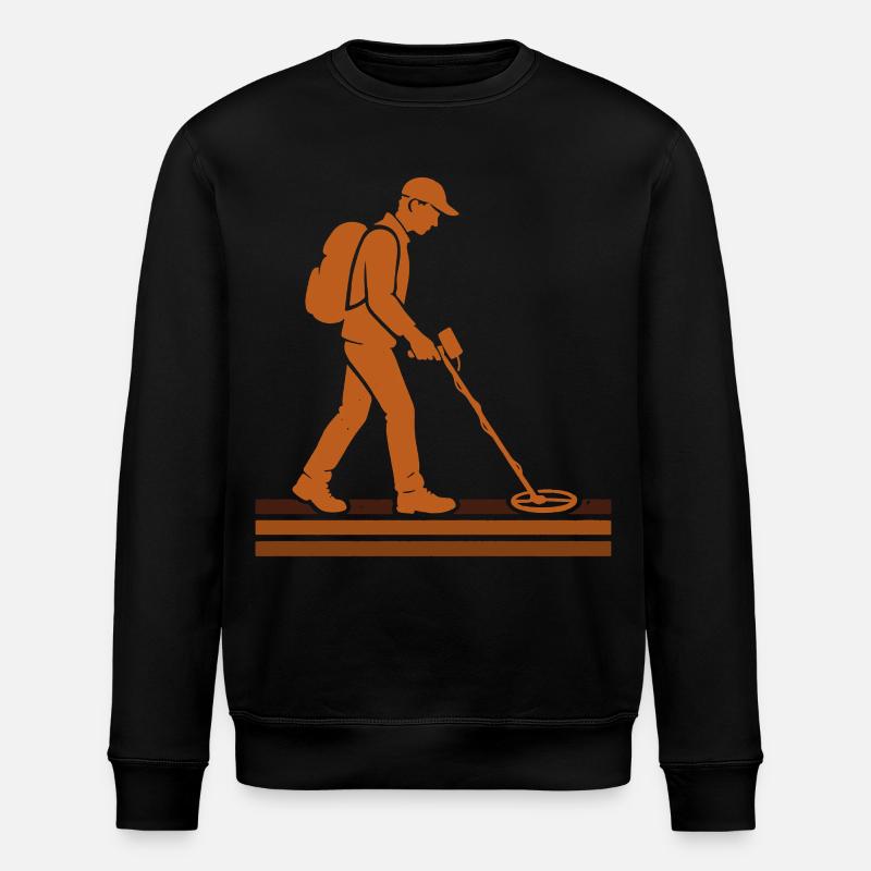 Schatzsucher-Metallsucher-Abenteuer - Stanley/Stella Unisex Bio-Sweatshirt ROLLER - Schwarz