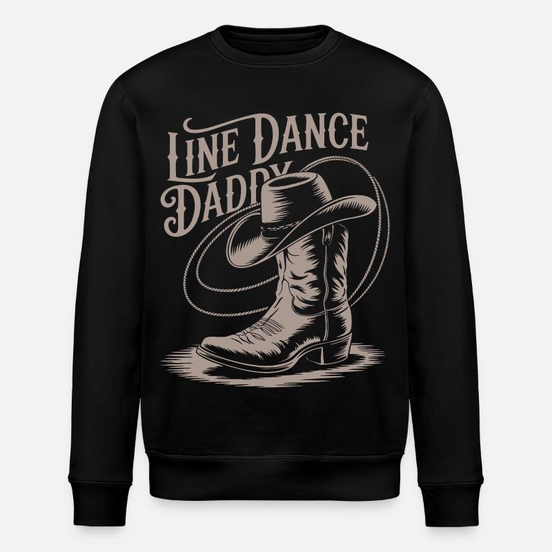 Line Dance Daddy - Stanley/Stella Unisex Bio-Sweatshirt ROLLER - Schwarz