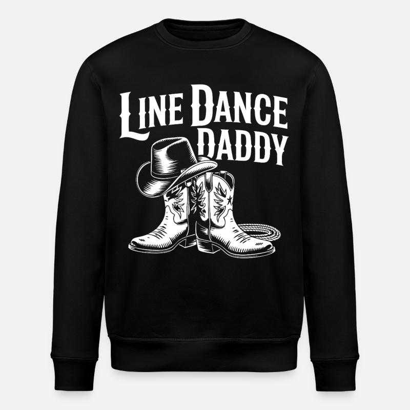 Line Dance Daddy Western Boots - Stanley/Stella Unisex Bio-Sweatshirt ROLLER - Schwarz