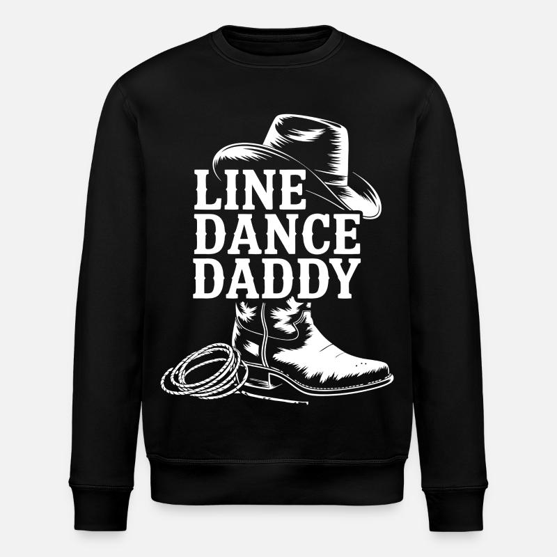 Cowboy Line Dance Daddy Motiv - Stanley/Stella Unisex Bio-Sweatshirt ROLLER - Schwarz