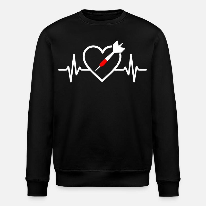 Cœur Fléchettes – Passion Précision - Sweat bio ROLLER Stanley/Stella Unisexe - noir
