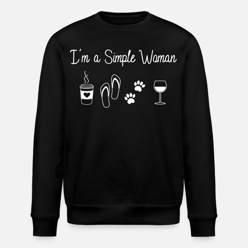 Simple Woman - Stanley/Stella Unisex Bio-Sweatshirt ROLLER - Schwarz