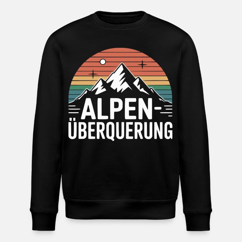 Traversée des Alpes - Sweat bio ROLLER Stanley/Stella Unisexe - noir